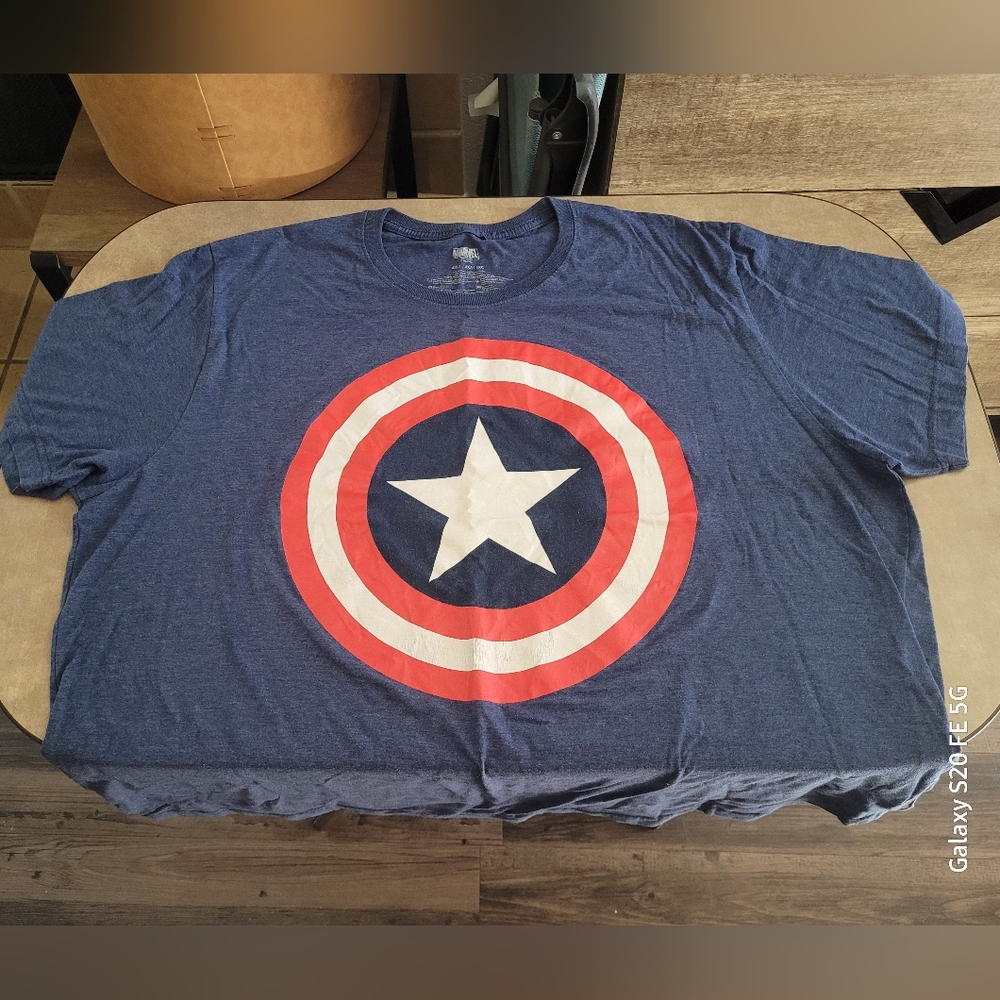Marvel Brand Men's Big & Tall Blue Graphic Tee, Washed, Not Worn! 🙌 4XLT